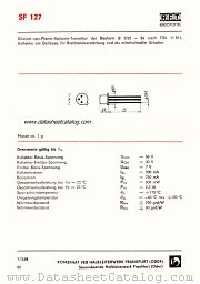 SF127A datasheet pdf RFT
