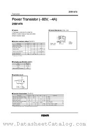 2SB1474 datasheet pdf ROHM
