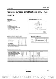 2SB1710 datasheet pdf ROHM