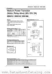 2SD2212 datasheet pdf ROHM