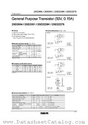 2SD2227S datasheet pdf ROHM