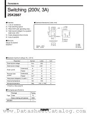 2SK2887 datasheet pdf ROHM