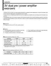 BA3513AFS datasheet pdf ROHM