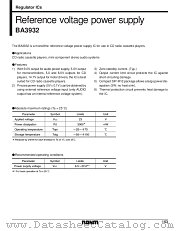 BA3932 datasheet pdf ROHM