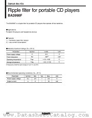 BA3990F datasheet pdf ROHM