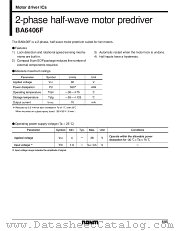 BA6406F datasheet pdf ROHM