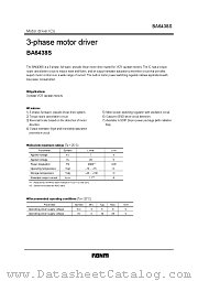 BA6438S datasheet pdf ROHM