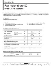 BA6817F datasheet pdf ROHM