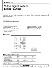 BA7602/F datasheet pdf ROHM