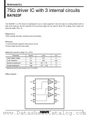 BA7623F datasheet pdf ROHM