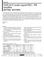 BA7746S/FS datasheet pdf ROHM