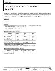 BA8270FV datasheet pdf ROHM