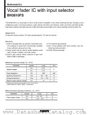 BH3810FS datasheet pdf ROHM