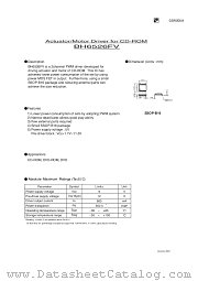 BH6526FV datasheet pdf ROHM