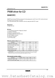 BH6573FV datasheet pdf ROHM