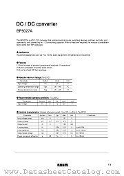 BP5027A datasheet pdf ROHM