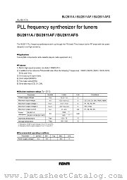 BU2611A/AF/AFS datasheet pdf ROHM