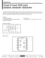 BU4081B/BF/BFV datasheet pdf ROHM