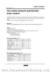 BU9831/F datasheet pdf ROHM