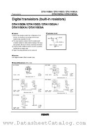 DTA115E  A datasheet pdf ROHM