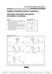 DTA123E  A datasheet pdf ROHM