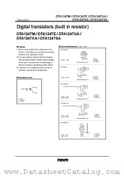 DTA124T  A datasheet pdf ROHM