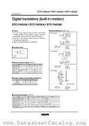 DTC114G  A datasheet pdf ROHM