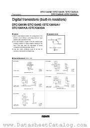 DTC124X  A datasheet pdf ROHM
