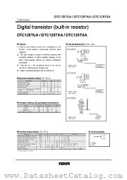 DTC125T  A datasheet pdf ROHM