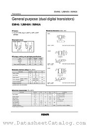 UMH6N datasheet pdf ROHM