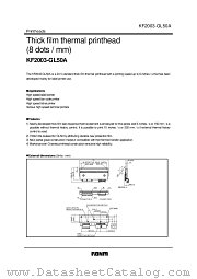 KF2003-GL50A datasheet pdf ROHM
