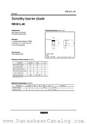 RB161L-40 datasheet pdf ROHM