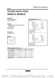 RB706F-40 datasheet pdf ROHM