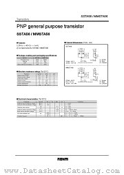 MMSTA56 datasheet pdf ROHM