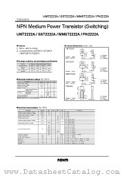 SST2222A datasheet pdf ROHM