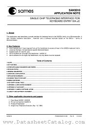 SAN3010 datasheet pdf Sames