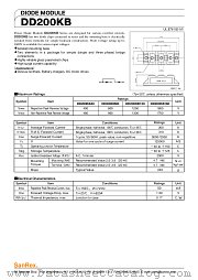 DD200KB160 datasheet pdf SanRex
