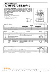 DWR70BB40 datasheet pdf SanRex