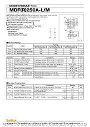 MDR250A20L datasheet pdf SanRex