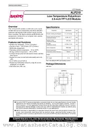 ALP210 datasheet pdf SANYO
