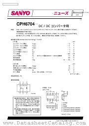 CPH6704 datasheet pdf SANYO