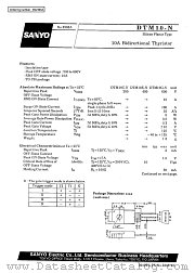 DTM10C-N datasheet pdf SANYO