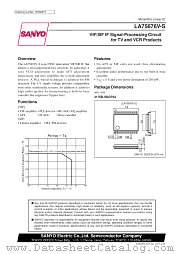 LA75676V-S datasheet pdf SANYO