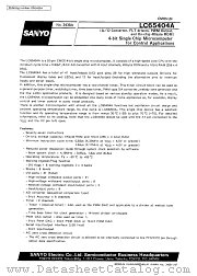 LC65404A datasheet pdf SANYO