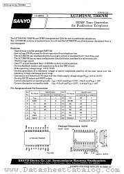 LC7365NM datasheet pdf SANYO
