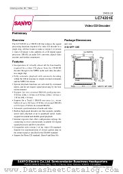LC74201E datasheet pdf SANYO