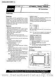 LC74402 datasheet pdf SANYO