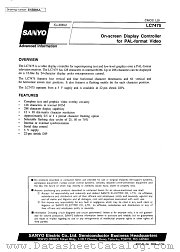 LC7475 datasheet pdf SANYO