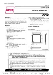 LC75010W datasheet pdf SANYO