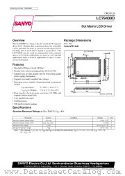 LC79400 datasheet pdf SANYO